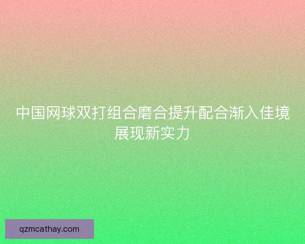 中国网球双打组合磨合提升配合渐入佳境展现新实力